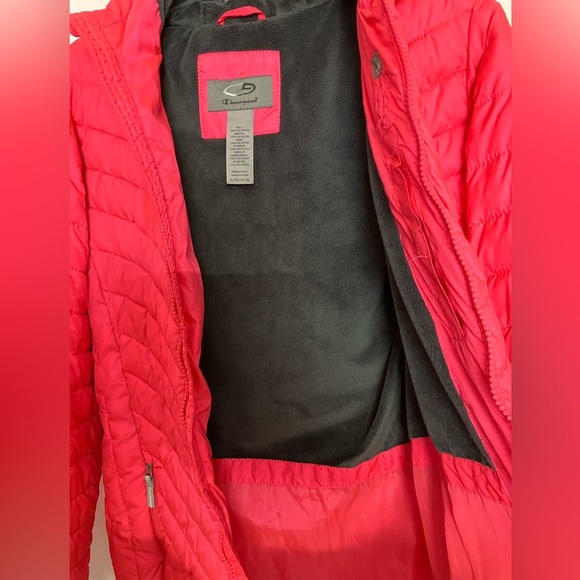 Girl’s Ski/Winter Puffer Jacket/Coat, XL (14-16) Neon Pink/Gray, C9 Champion - Picture 6 of 9